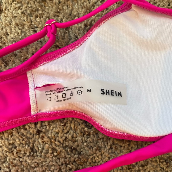 Hot Pink SHEIN bikini with wrap top - Picture 6 of 8